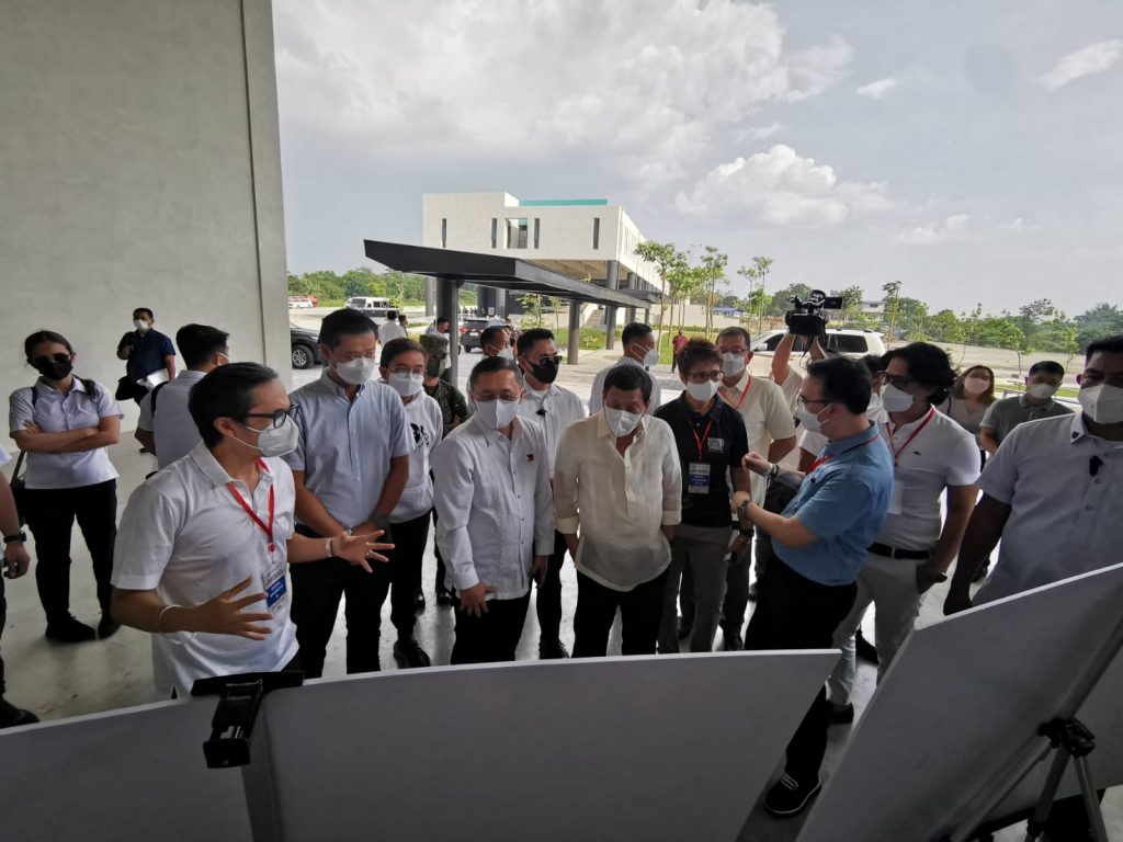 President Duterte leads inspection of National Academy of Sports
