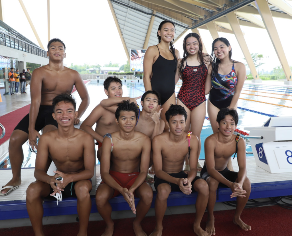 Young Filipino swimmers from Central Luzon are more than happy to train at the New Clark City Aquatics Center with no other than Double Olympic Medalist Kayla Sanchez.